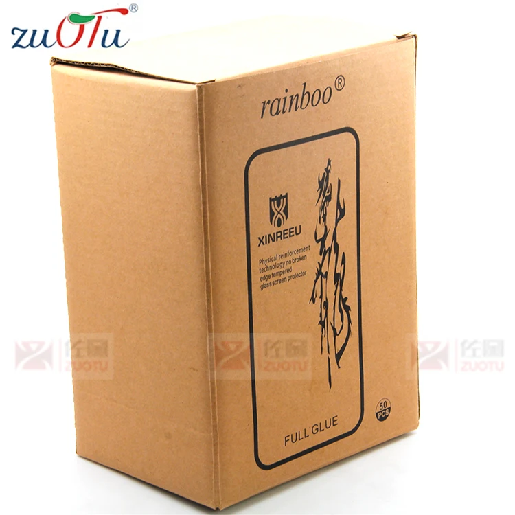 
Tuck Top Packaging Foot Pad Hot Selling 7plus Mobile Phone Toughened Glass Membrane Cardboard Fruit Slices Packing Box 