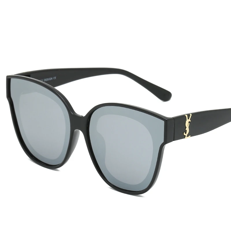 

Brand Design Free shipping Trendy PC UV Sun Glasses With Logo Fashionable Butterfly Frame Sunglasses women