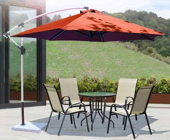 Dia 3m Outdoor Cantilever Restaurant Coffee Shop Garden Beach Sun Patio Crank Parasol Cantilever Umbrella Buy Outdoor Payung Cafe Kantilever Payung Kolam Luar Ruangan Taman Cantilever Payung Product On Alibaba Com