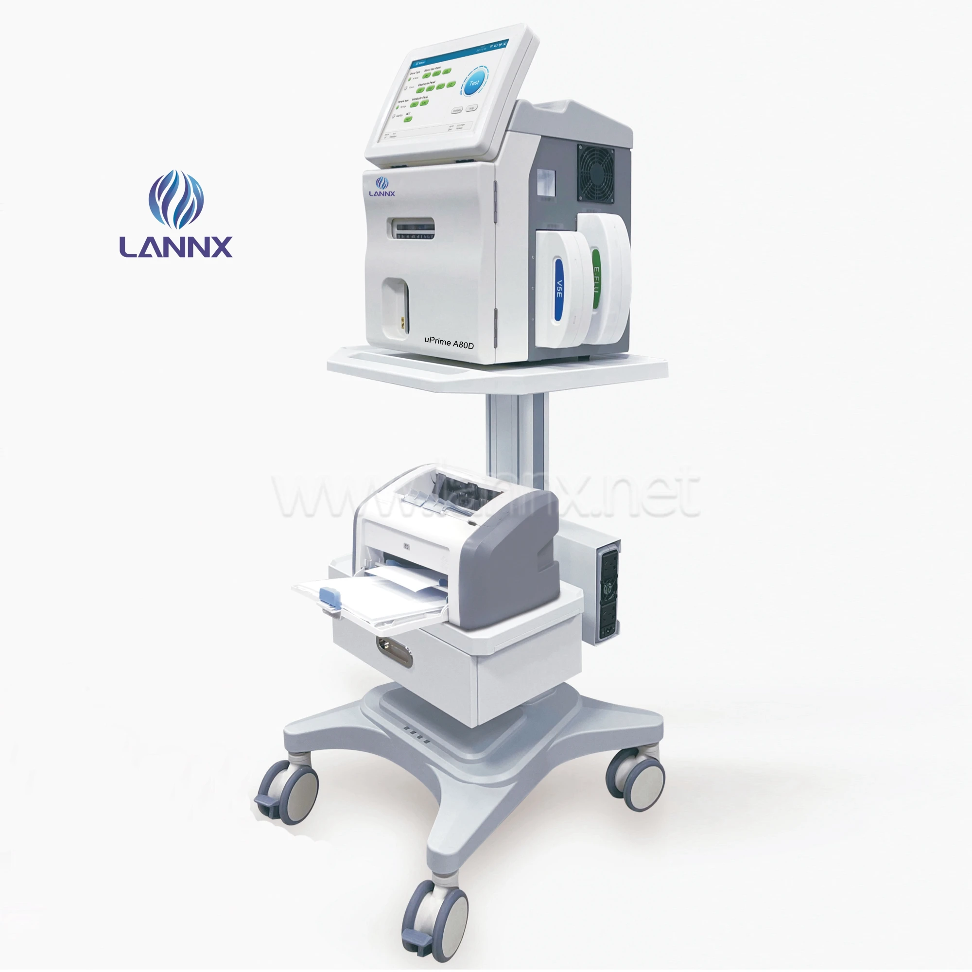 

LANNX uPrime A80D Clinic use Blood Gas Analyzer Equipment Machine laboratory Blood Gas Test Machine automatic blood gas analyzer