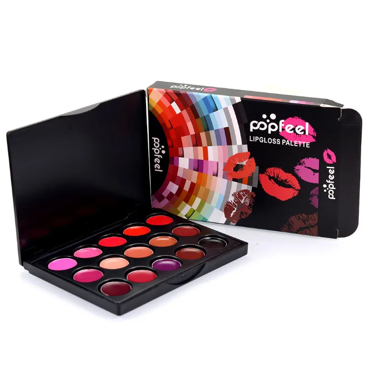 

Customize Private Label Hot selling 15 color matte lip palette make your own lipstick