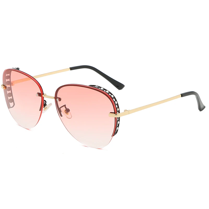 

Keloyi 2020 New Arrivals Sunglasses Novelty Classic Custom Logo Sun Glasses Elegant Unisex Metal Gradient Aesthetic Shades