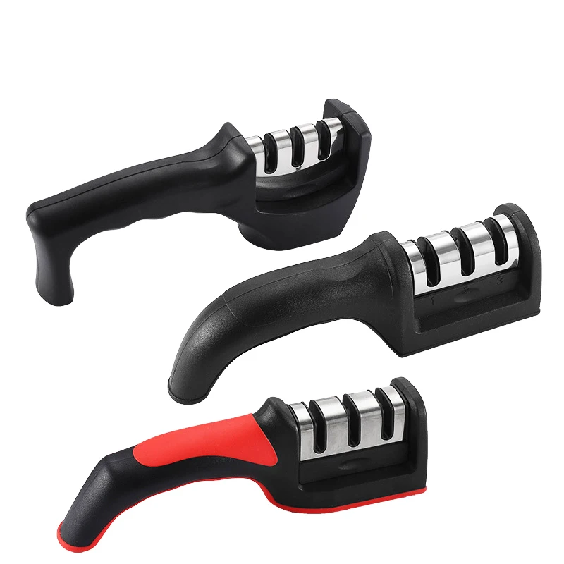 

Wholesale Knife Sharpener, Kitchen Knife Sharpener with 3 Stage Diamond Coated for Restore and Polish Blades,Sharpening Knives, Customized color