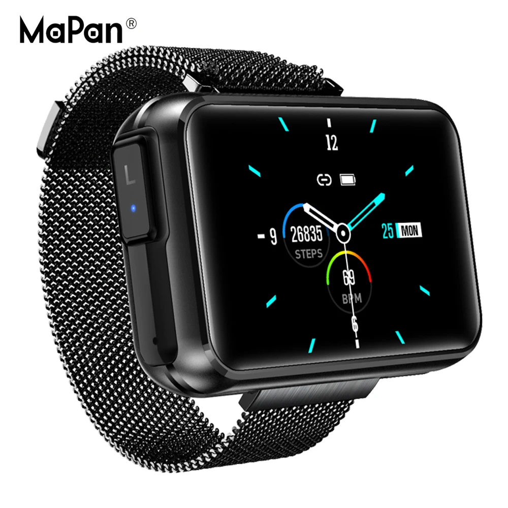 

SmartWatch TWS Bluetooth Earphone Smart Bracelet Heart Rate Sleep Blood Oxygen Blood Pressure True Wireless Earbuds Smart Watch