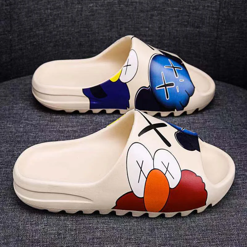 

2021 Hot Selling Sesame Street Cartoon Cute Pattern Yeezy Slides Slippers Custom Logo Yezzy Slides Yeezy Slippers, Various styles and colors available