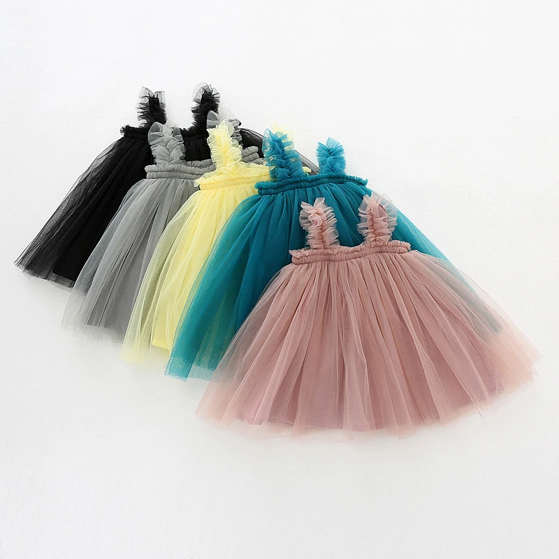 

Sleeveless Baby Dresses Princess Dress 1st Birthday Party Dress For toddler Girls, As pictures