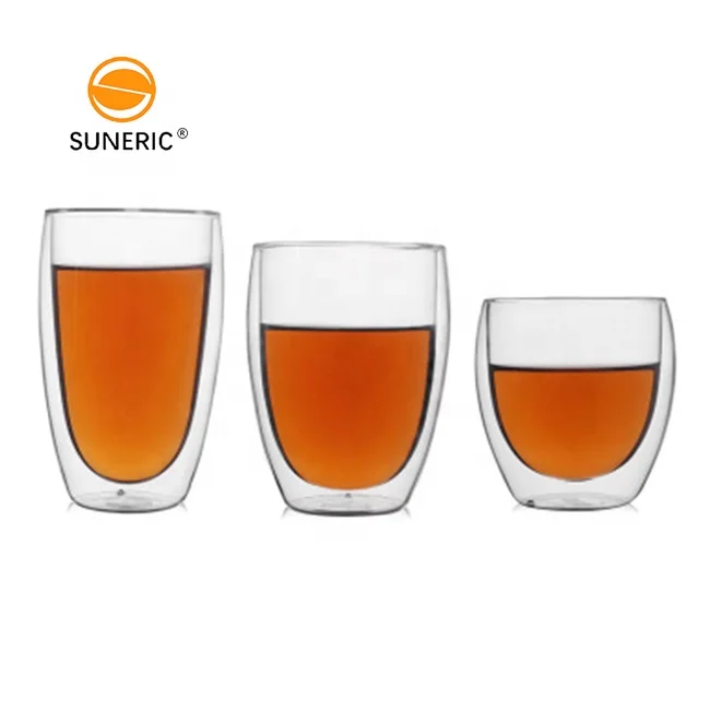 

Wholesale Price Handmade Espresso Clear Glass Mug Heat Resistant Double Wall Glass Coffee Cup, Clear transparent