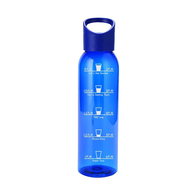 

MIKENDA Factory Custom Logo BPA Free Clear 650ML for dishwasher Square Bicycle Bottles Water Bottle Time Maker