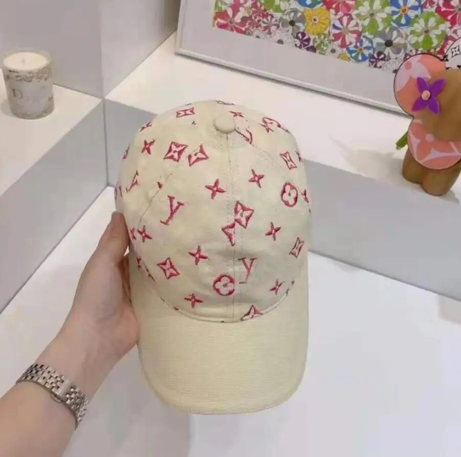 

Fashion Pure Cotton Baseball Hat Outdoor Sports Hats Men and Women Sunscreen Letter Printing Embroidery Hip Hop Trend Sun Hat, 2 color