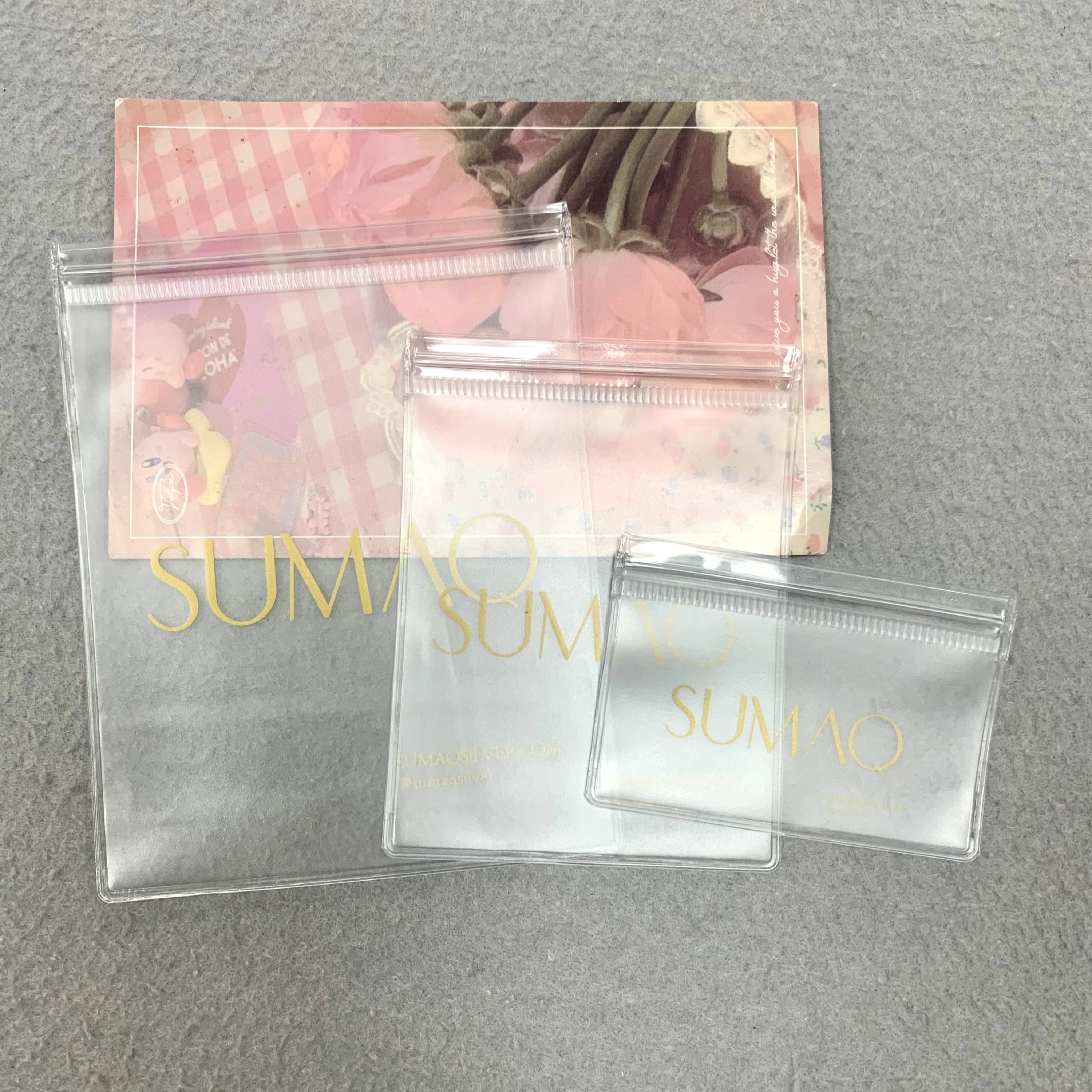 

Custom PVC packing plastic bag for clothes small jewelry zipper bagsmall self sealing bag for bracelet ring