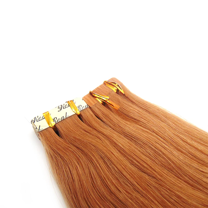 

European Double Drawn Russian Human Extention Tape Hair Extension Natural Remy Tape In Hair Extension