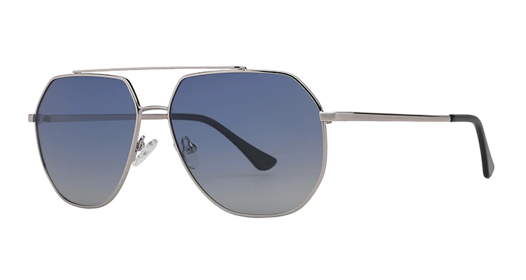 Metal Oversized Fashion Square Polarized Sunglasses Unisex