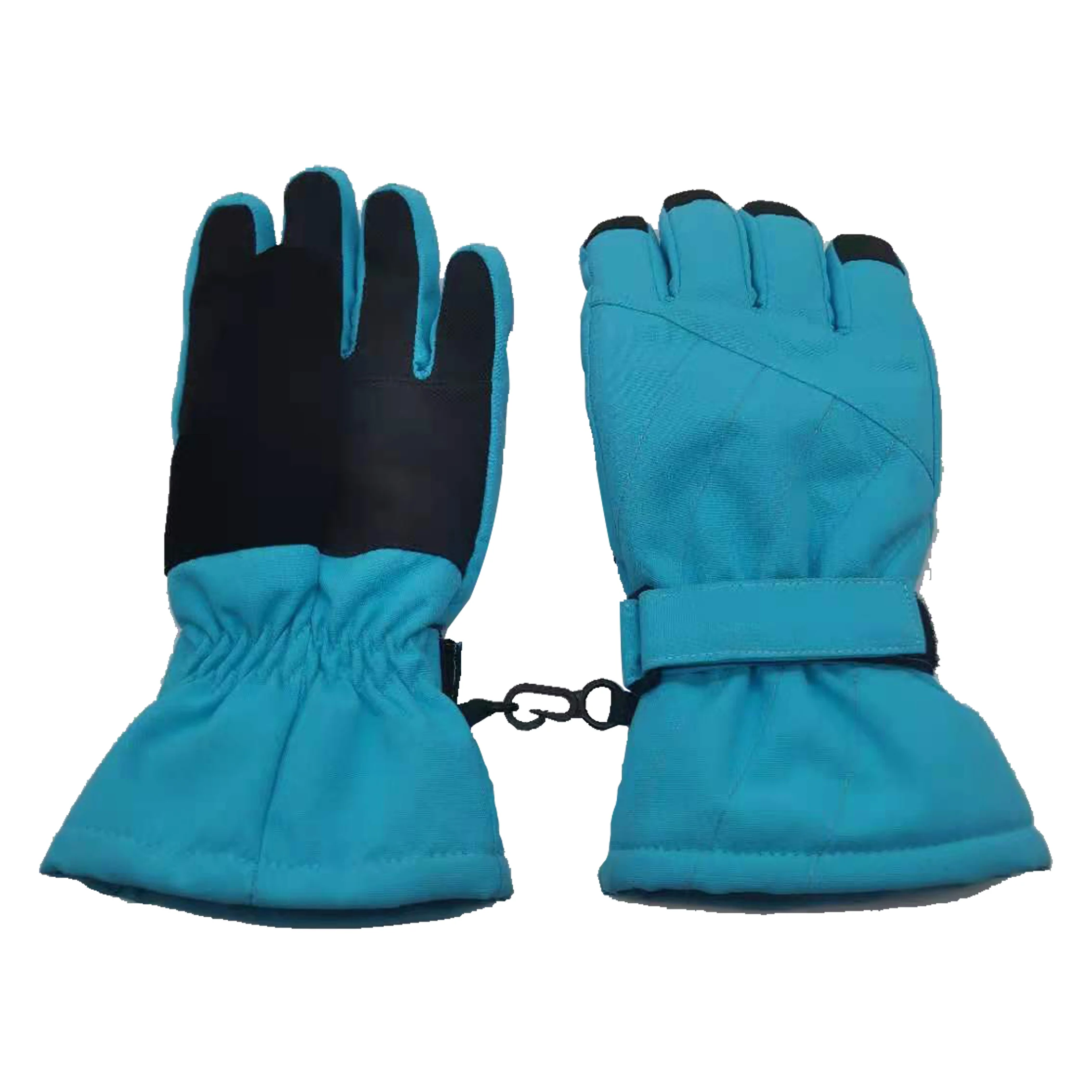 

Wholesale Adult Thickened Winter Outdoor Heat Blue Ski Gloves With Tape
