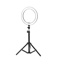 

10 Inches Selfie Ring Light with Tripod Stand and Cell Phone Holder for Live Stream/Makeup