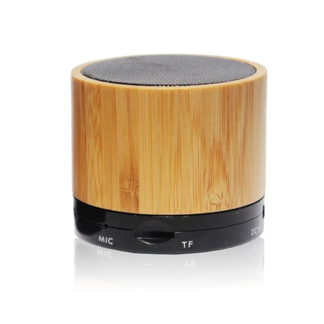 

2021Wooden Portable Wood Bass Audio Box Small_bt_speaker Tg Bamboo Wireless Small Mini Speakers Outdoor wireless Speaker