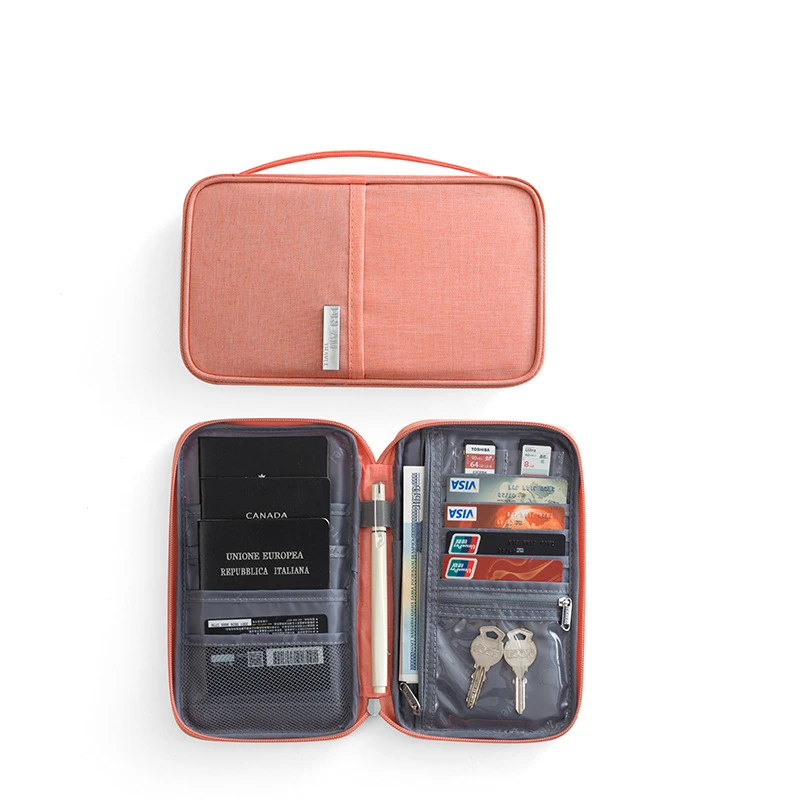 

Passport holder Passport Bag Waterproof Portable ID Organizer Multifunctional Cationic Card Case Clutch ID Bag