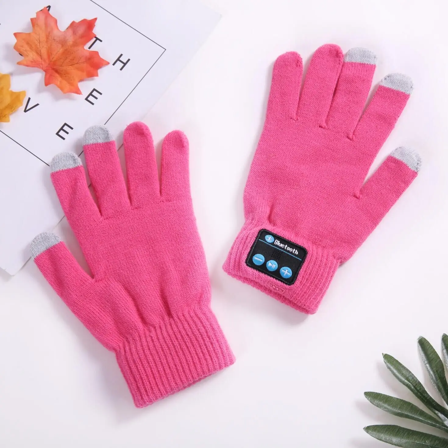 

Winter warm touch screen Bluetooh mittens
