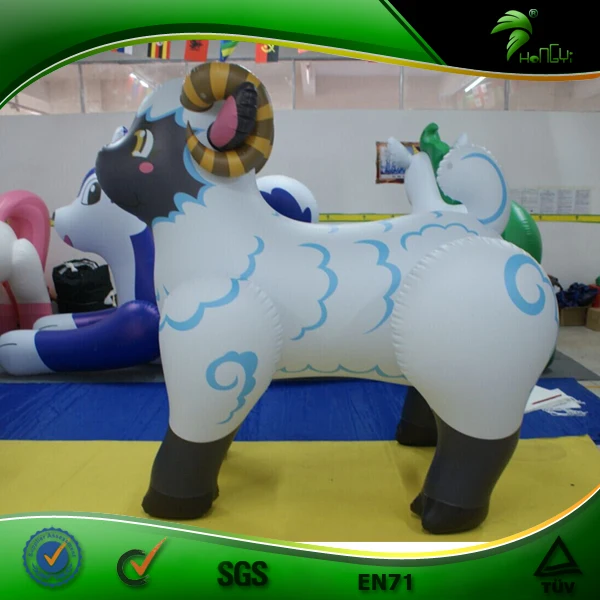 Cute Inflatable Fat Sheep Cartoon Inflatable Animal Toy Custom