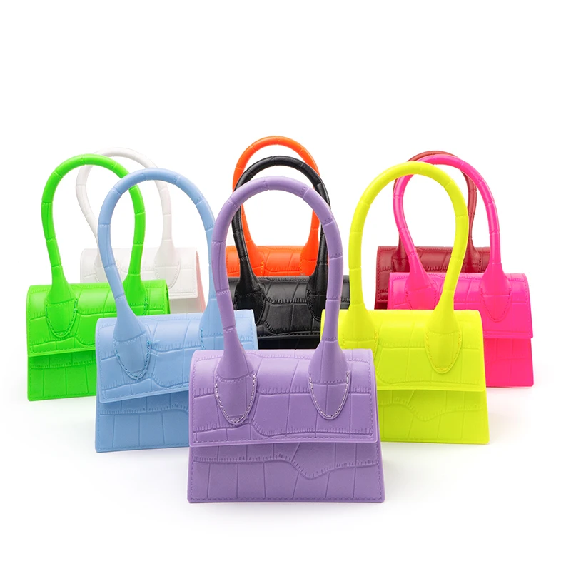 

New style women candy colorful  tote chain purse bag crocodile pattern small handbag, Any colors