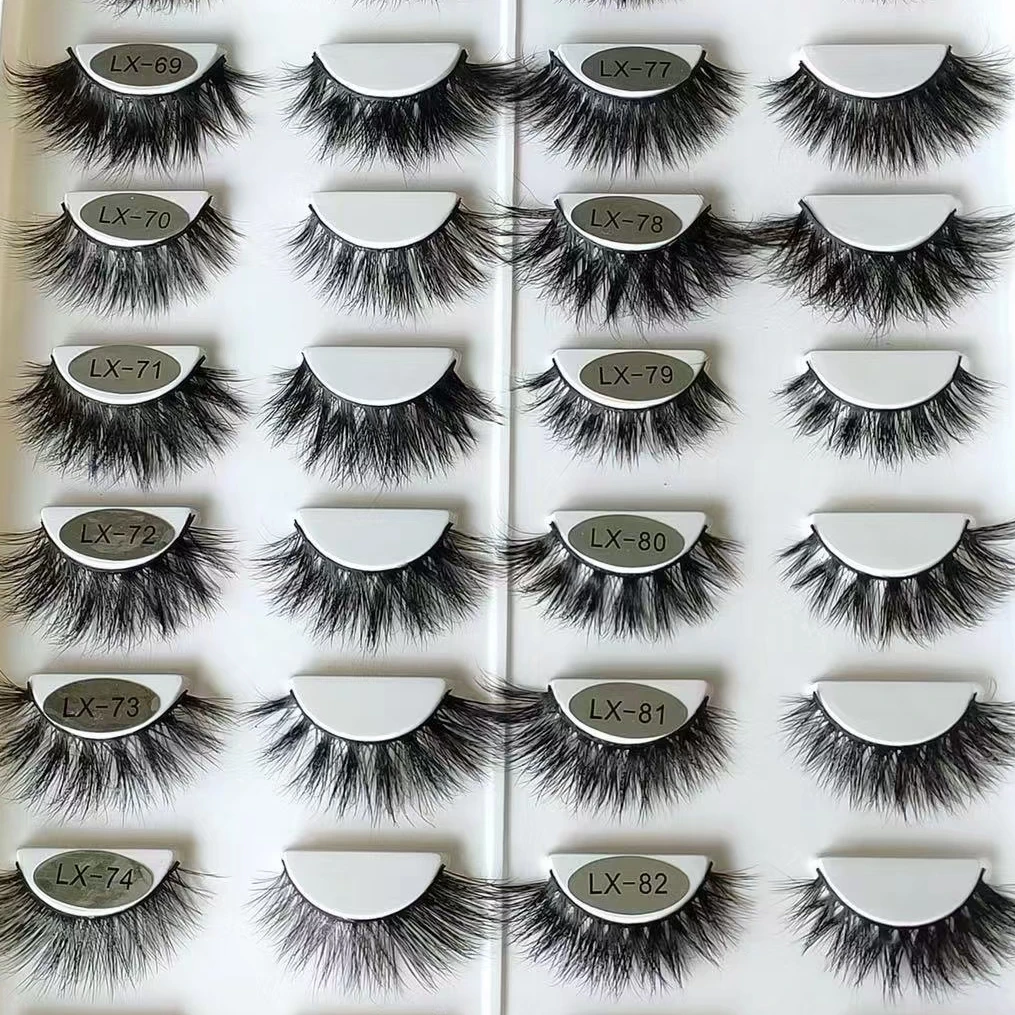 

Wholesale cruelty free vegan faux mink eyelashes 3d 4D 5D faux mink lashes 3D Silk Fake Eyelashes