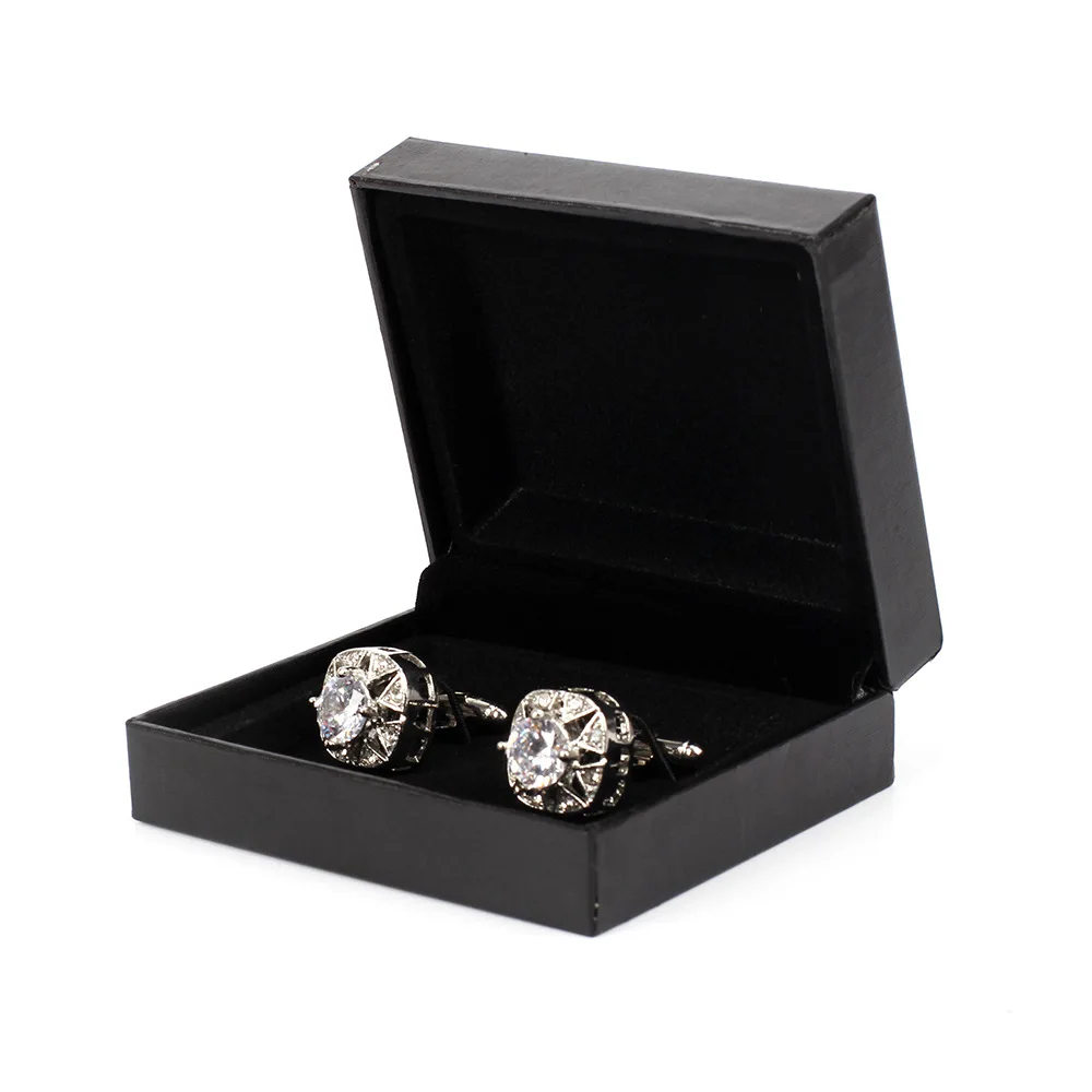 

Wholesale Black Clamshell Gift Box for Cufflinks and Tie Clips