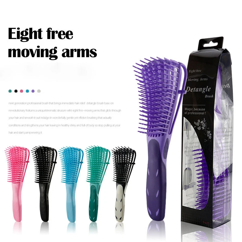 

Octopus comb Scalp Massage Comb Hair Brush Women Detangle Hairbrush Anti-tie Knot Professional Hair Brush Octopus Type Com