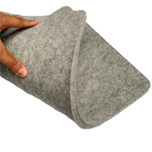 

100% New Zealand wool felted ironing pad board felt ironing mat17*13.5, Grey