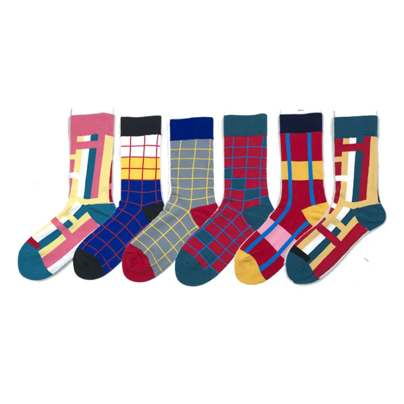 

Wholesales Comfortable Bamboo Custom Happy Flamingo Color Fashion Mens Dress socks