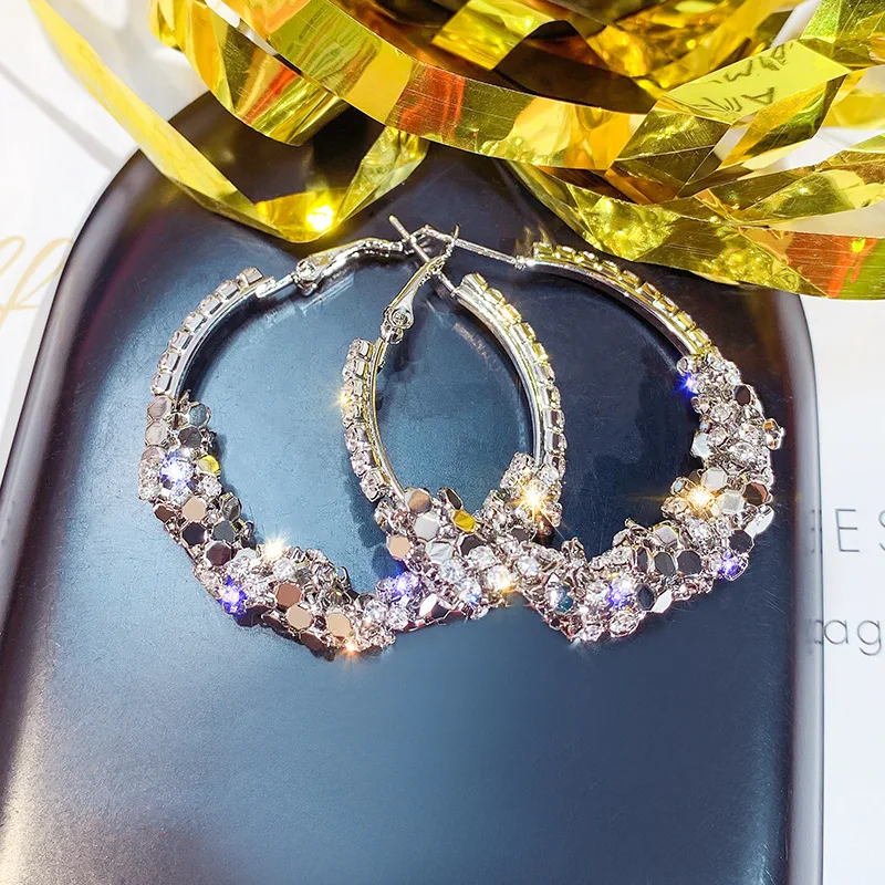 

cubic zirconia heart huggie rhinestone hoop earrings large 14k gold filled plated big crystal charm hoop earrings hoops women