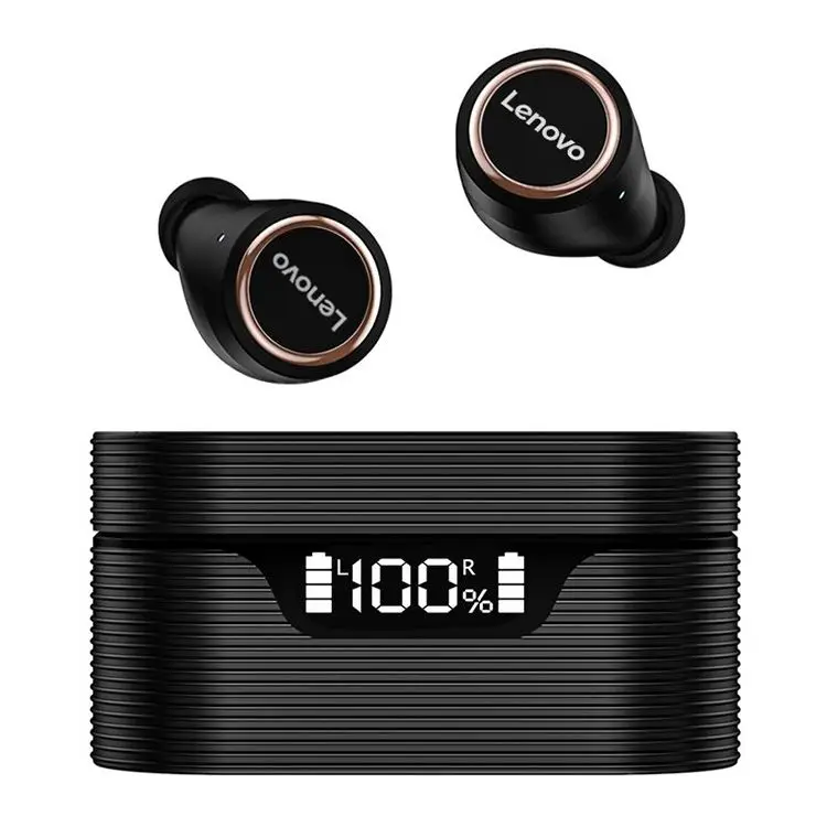 

2021 new arrivals Lenovo LivePods LP12 TWS v5.0 LED earphone IPX5 Waterproof headset audifonos with wireless Charging Box