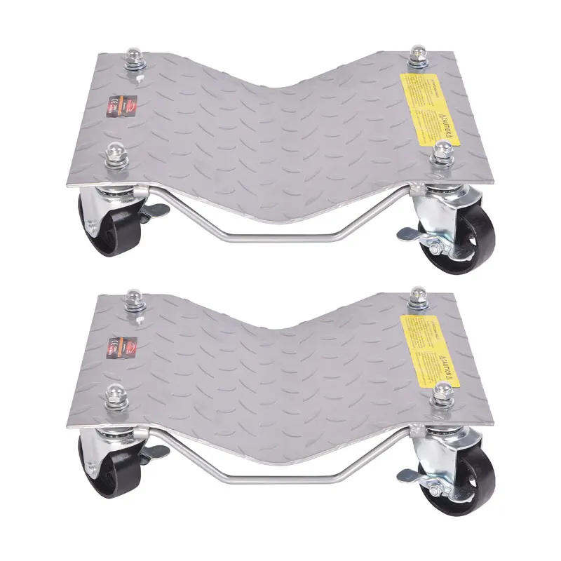 

Local stock in America! Winmax 12\" (Pack of 2) Rated at 6000lbs Tire Wheel Car Dolly Ball Bearings Skate 2 Tire Skates