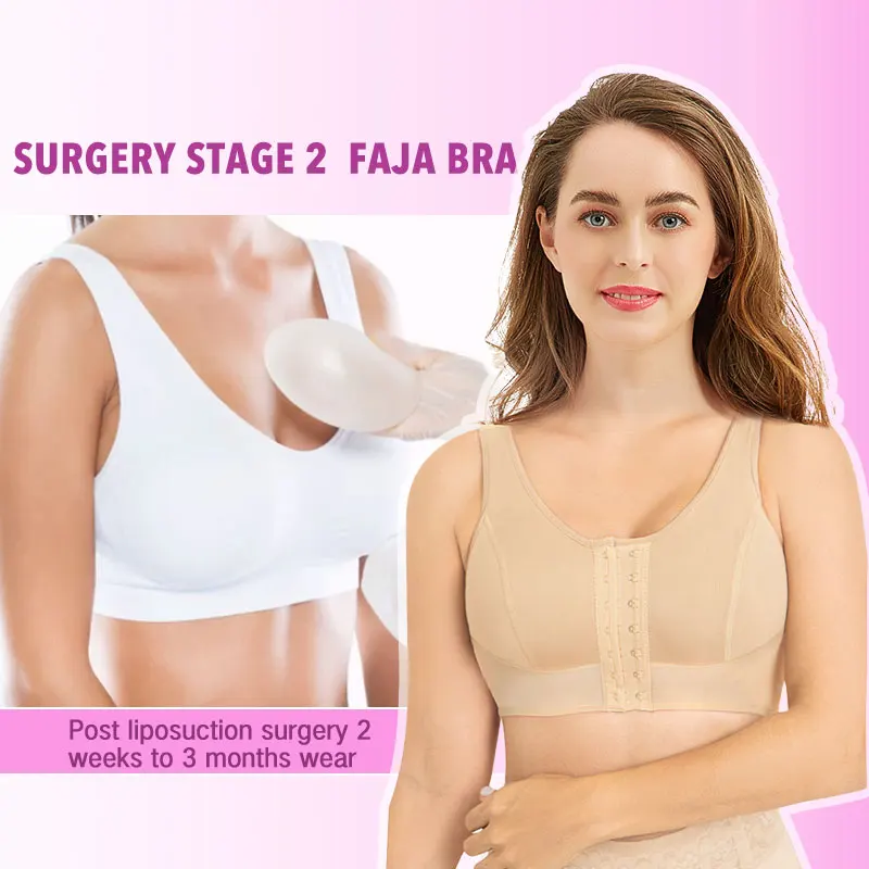 

Breast Augmentation Body Shaping Op Operative Garment Compression Brawireless Support Surgery Shapewear Post Surgical Bra