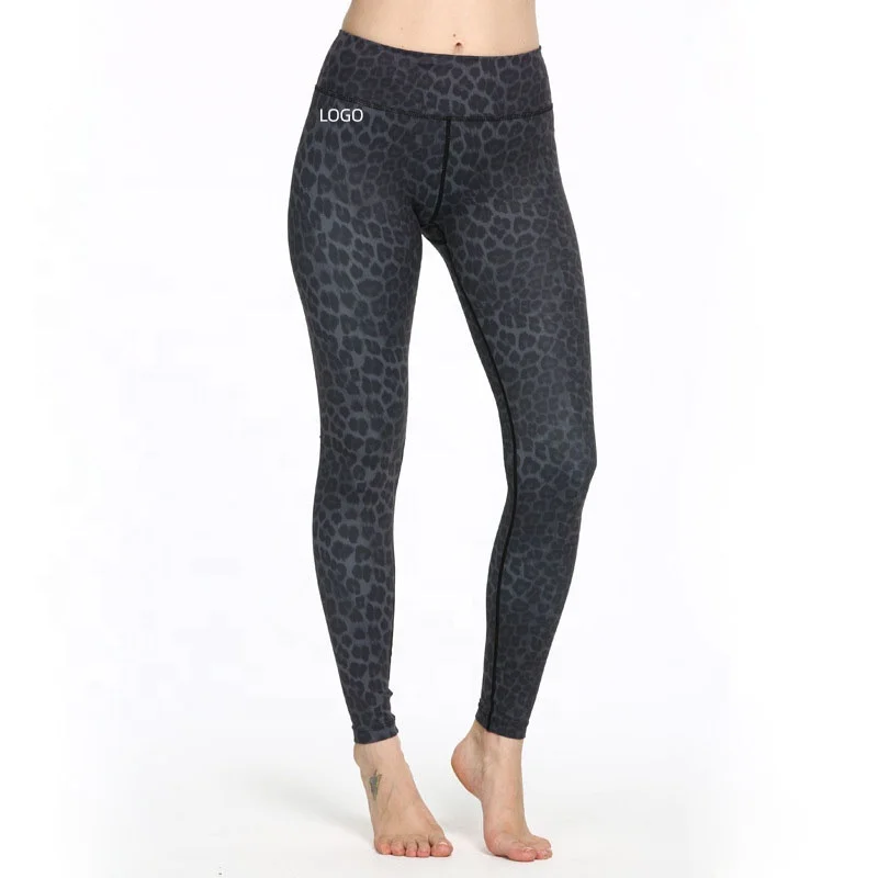 

2021 High Quality New Style Leopard Printing Gradient Color Gym Fitness Leggings Sports Women Tight Activewear Yoga Pants