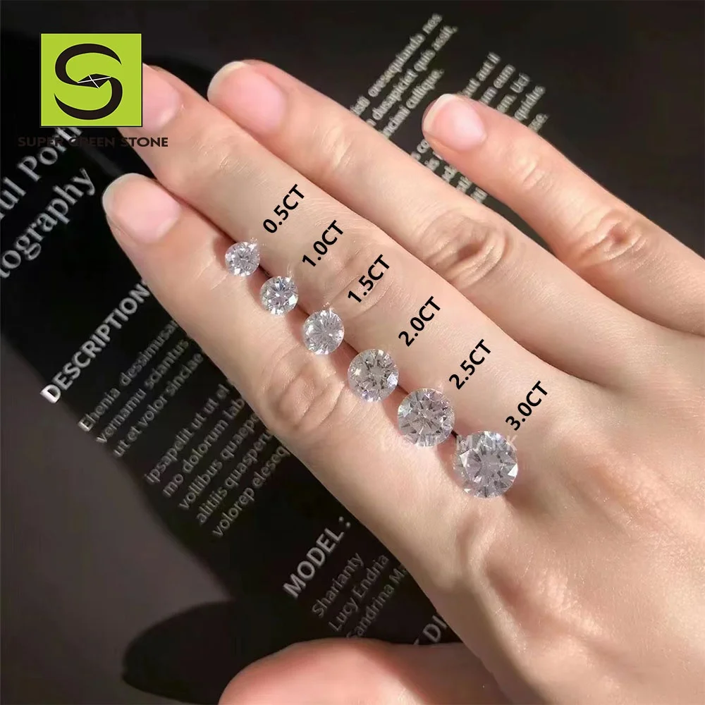 

SuperGS Low Price Round Brilliant Cut Real CVD HPHT Synthetic Diamond IGI Certified Diamond Lab Grown Loose Diamond