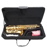 

Sinomusik brand Gold Lacquer Eb Alto Saxophone woodwind instrument