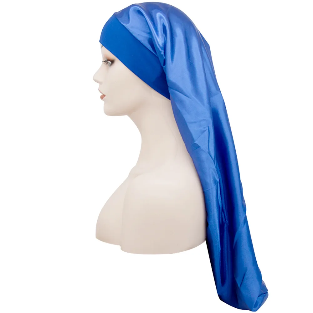 

Extra Long Satin Bonnet Sleeping Nightcap Braids Soft Dreadlock Covers Night Sleep Caps Women Long Curly Hair Locs Twists