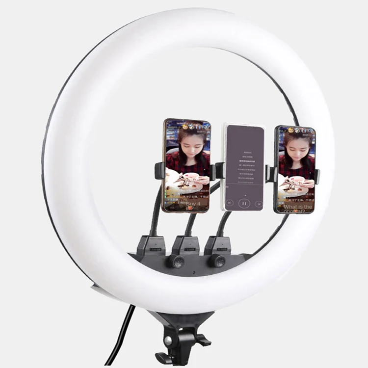 

ZB-F348 14 inch 18 inch tripod with ring for professional live broadcast LED ring light, brightness adjustable