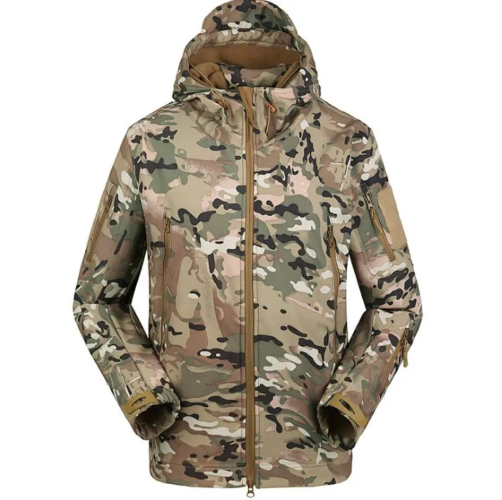 

2021 wholesale camouflage waterproof hiking Three in one coat custom logo coat jacket men's outdoor tactical jacket, 8colors