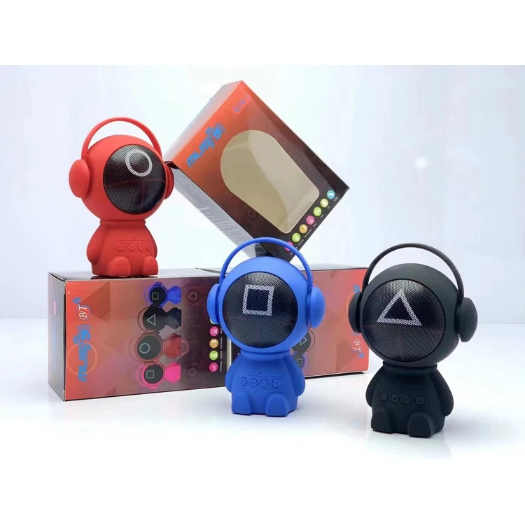 

2021 new arrival squid game speaker small portable bass speaker with USB/TF/BT