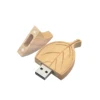 Corporate gifts 2018 1 tb flash drive wooden leaf usb stick customize rubber usb 16 gb