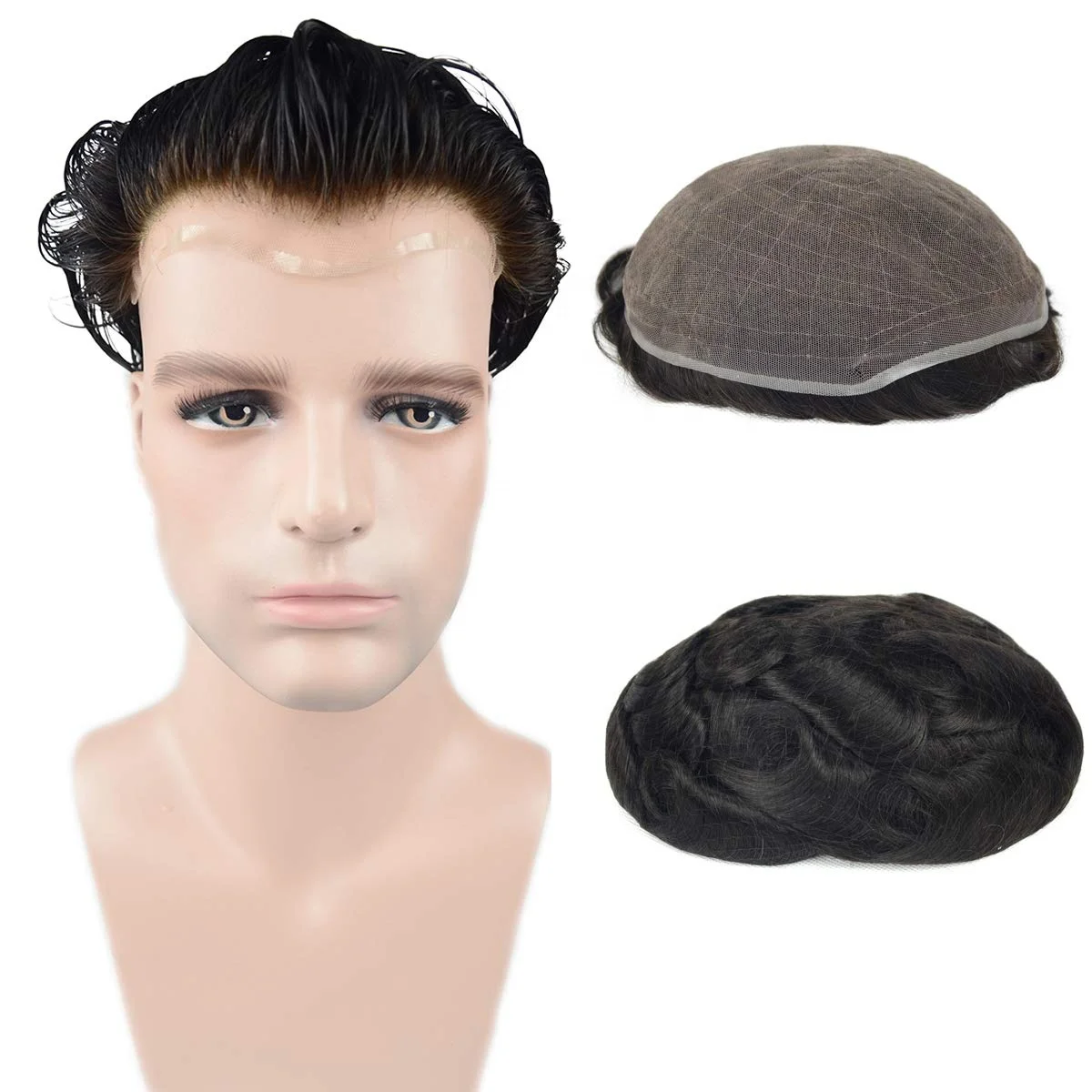 

Full lace Mens hair system protesis capilar