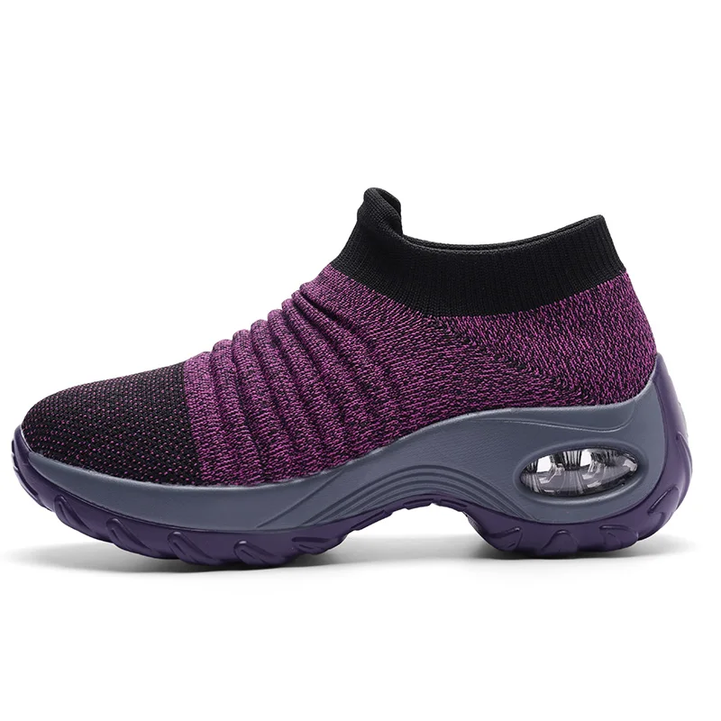 

Factory Wholesale Mixed Color Med Hell Air Cushion Women Sport Shoes