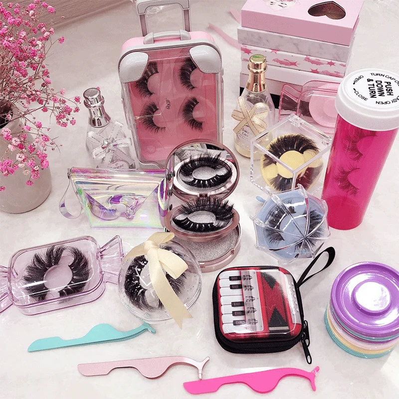

candy eyelash packaging box with 22mm butterfly eyelash box