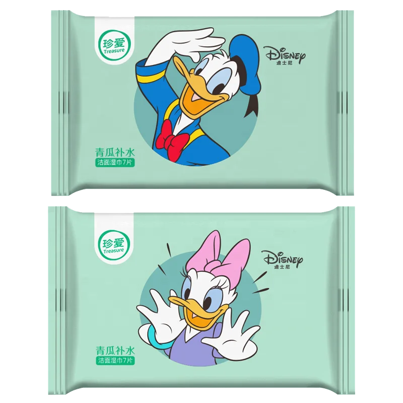 

Treasure X Disney Makeup Remover Cleansing Face Wipes Natural Cucumber Wet Wipes