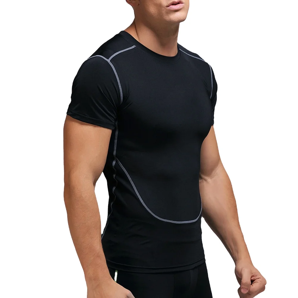 

2020 Hot Sales Short Sleeve Outdoor Shirt T-shirt Basketball Training Men's Yoga Sports Fitness Clothes, Customized colors
