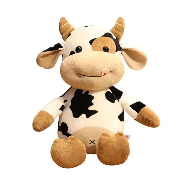 

Customized Logo Plush Toys Cute Cow Children's Toys Plush Dolls