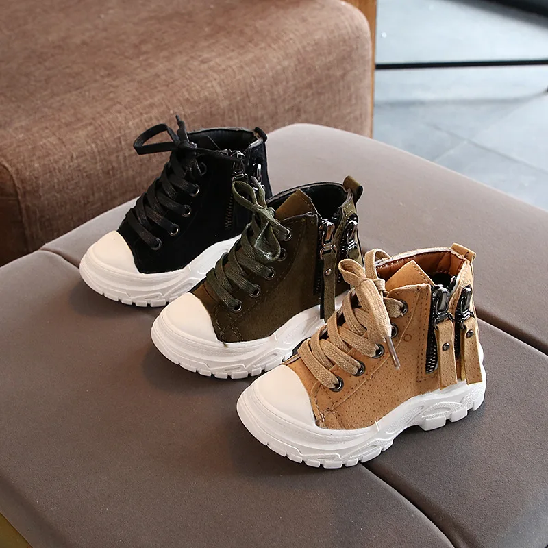 

New Arrival Fashionable Design Little Baby Boots Kids Shoes Kids Martin Boots Winter, Yellow green black