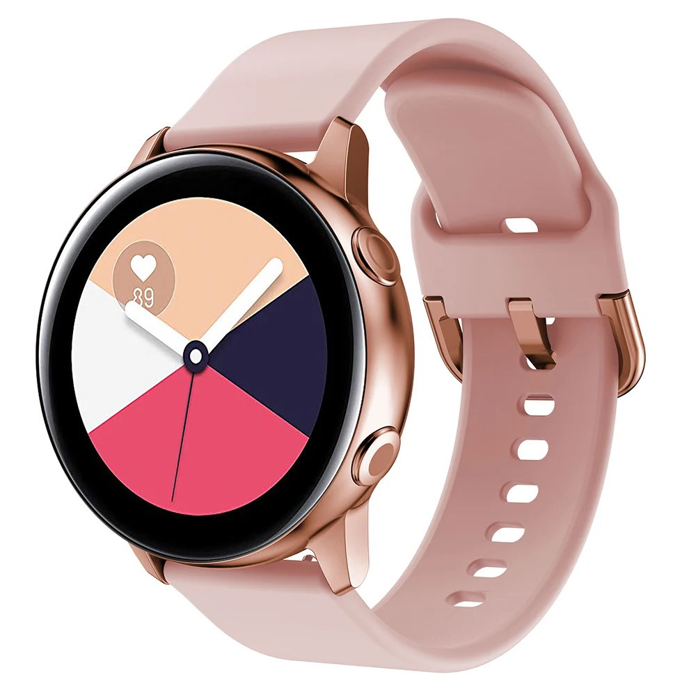 

Crested New Product Hot Sale Bands For samsung galaxy watch 4 40mm 44mm Soft Silicone Sports Band Replacement Wrist Strap, Black / white / gray / pink / orange / yellow / light blue/dark blue