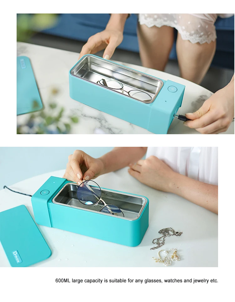600ML High Frequency Ultrasonic Cleaner Waterproof Ultrasound Sonic Vibrator Cleaning Machine Jewelry Cleaner