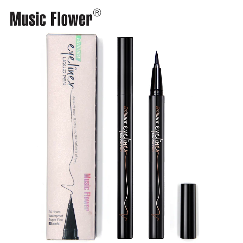 

24H Longlasting Tearproof Super Cool Black Eyeliner Quick Dry Makeup Waterproof Liquid Eyeliner Pencil